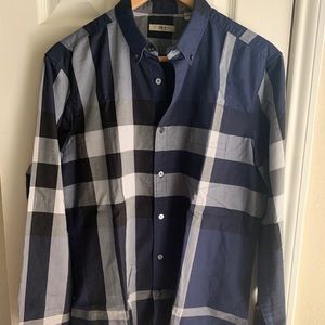 Authentic Men’s Navy Burberry Shirt
